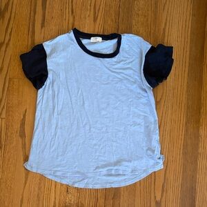 Women’s T.La Light Blue and Navy Tee
